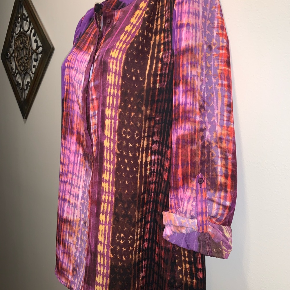 A.N.A L/S polyester top size Md